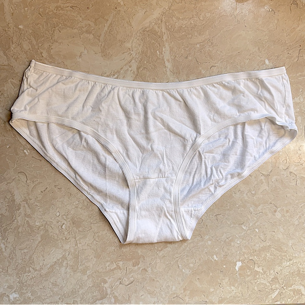 Fruit of the Loom White Cotton Panty Brief Large Size 9 NWOT